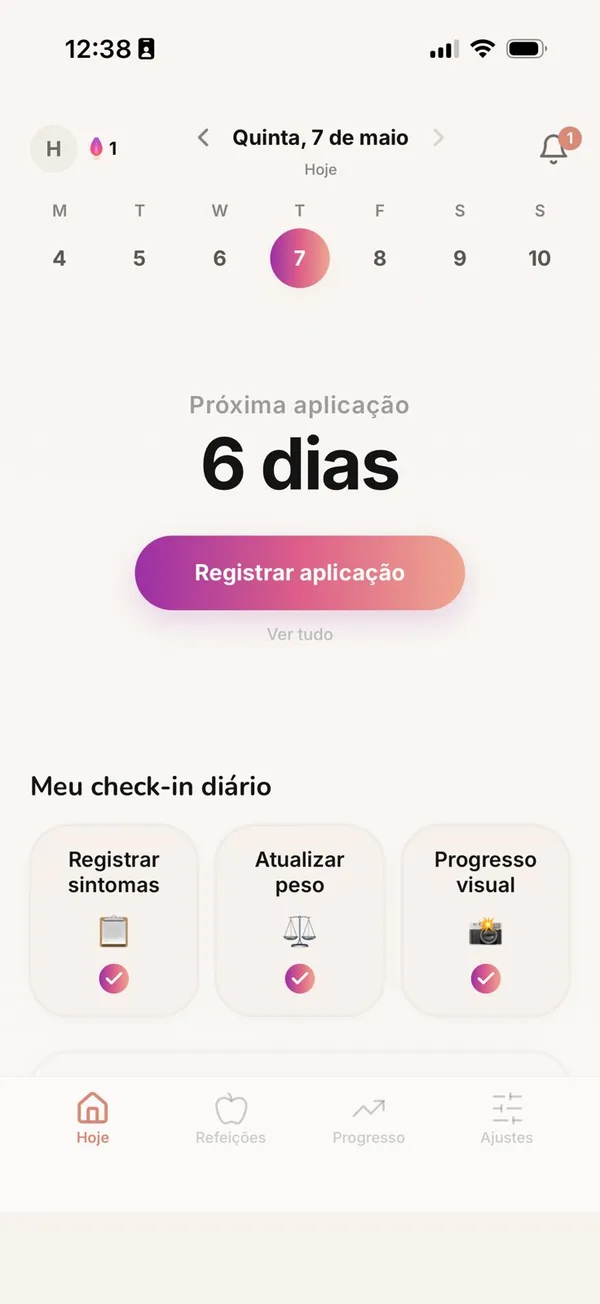 Próxima aplicação